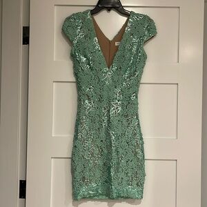 Dress the Population blue dress